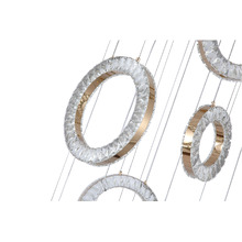 Natalie Iron & Crystal LED 9 Light Pendant